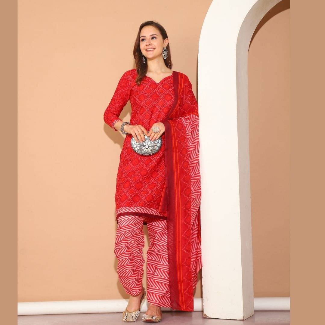 Rajnandini Women Cotton Blend Printed Straight Kurti With Patiala Salwar ( Maroon ) Rajnandini Women Cotton Blend Printed Straight Kurti With Patiala Salwar ( Maroon )
