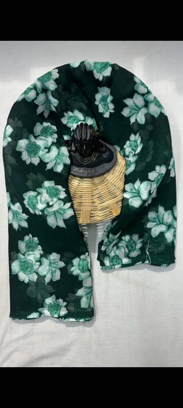 Sitanjali Lifestyle Georgette Printed Saree With Unstitched Blouse Piece ( Green )     			Sitanjali Lifestyle Georgette Printed Saree With Unstitched Blouse Piece ( Green )