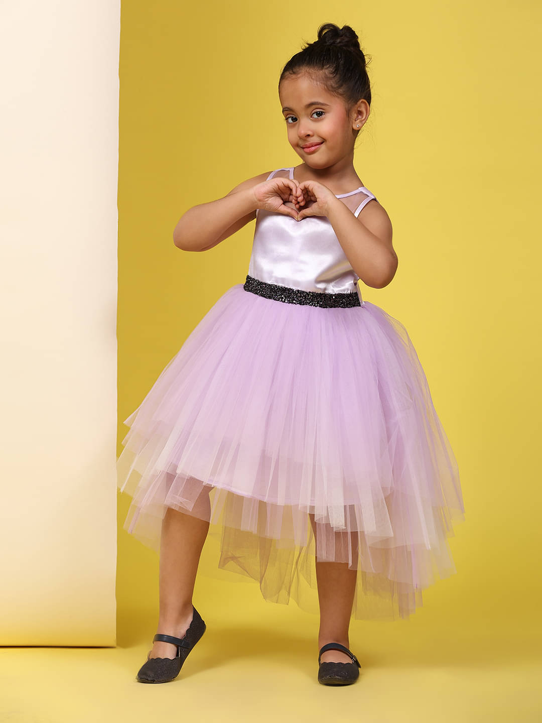 Toy Balloon Kids Net Fit And Flare Dress For Girls ( Pack of 1 , Purple ) Toy Balloon Kids Net Fit And Flare Dress For Girls ( Pack of 1 , Purple )