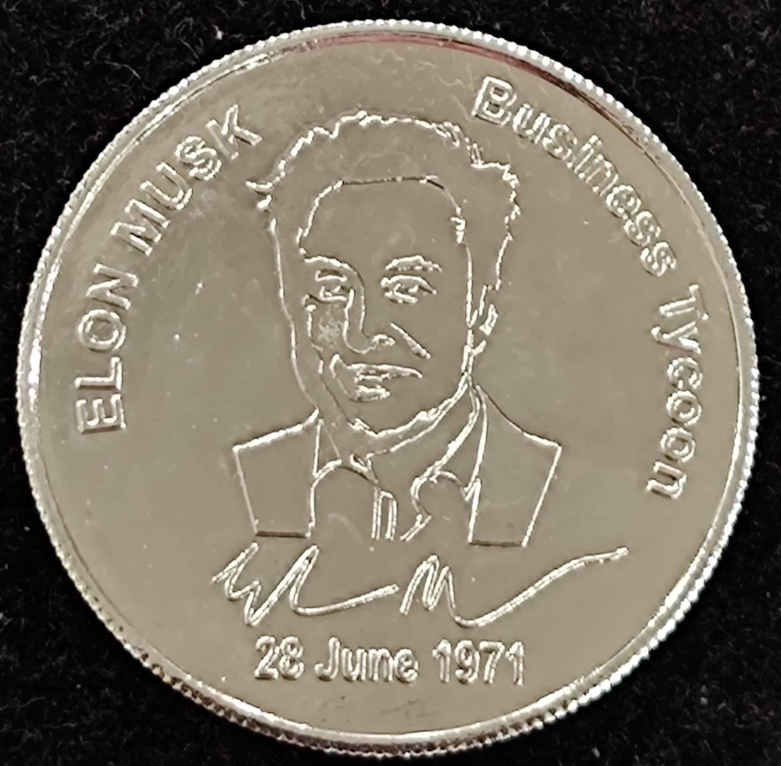100, United States Of America Richest person in the world 'Elon Musk' Extremely rare big coin 100, United States Of America Richest person in the world 'Elon Musk' Extremely rare big coin