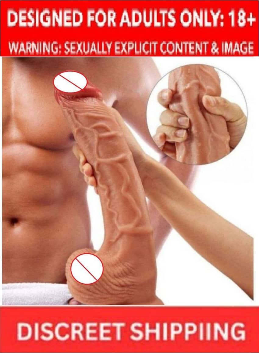 8 Inch Suction Base Non Vibrating Skin Dildo For Women By Sex Tantra
