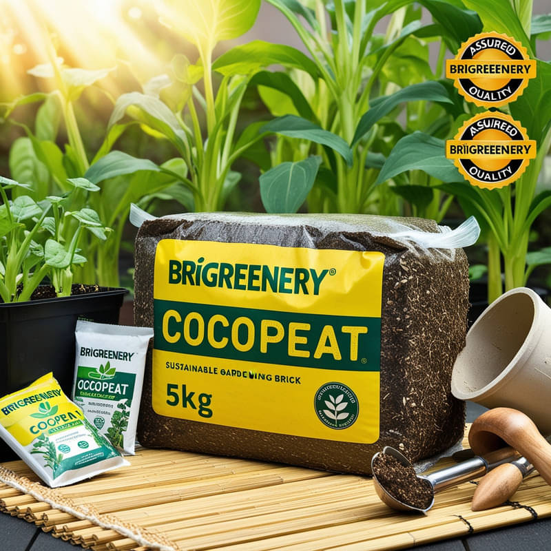     			BriGreenery Bricks Cake ( 5 ) For Germination pots