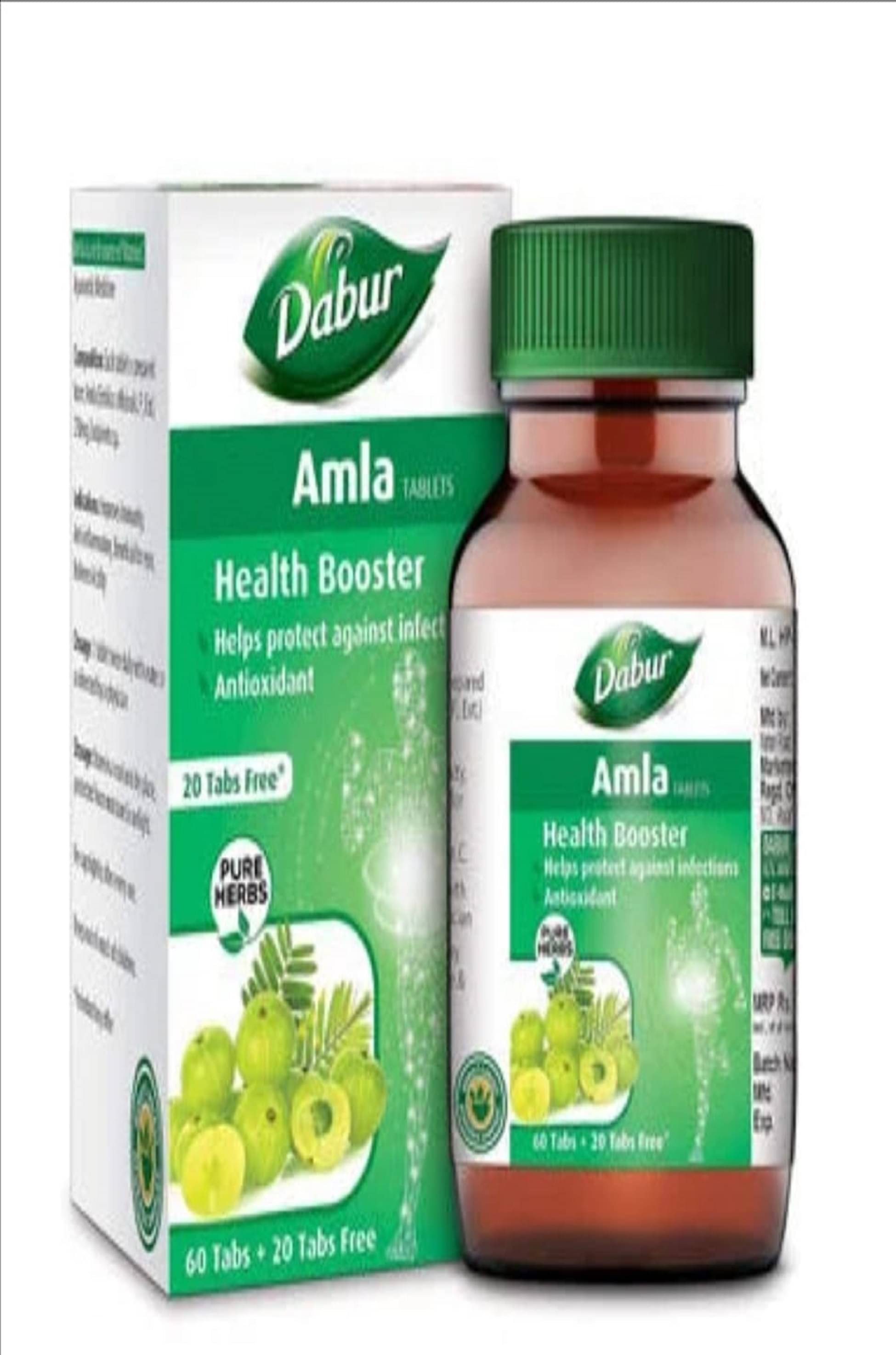     			Dabur DABUR AMLA TABLETS 60+20 TABS ( PACK OF 3)