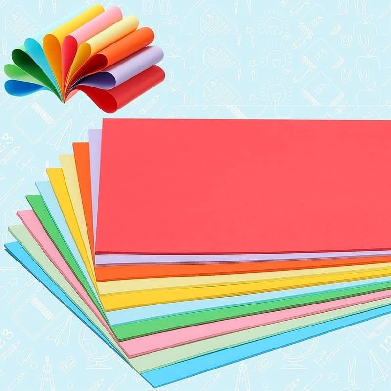 ECLET 40 pcs Color A4 Medium Size Sheets (10 Sheets Each Color) Art and Craft Paper Double Sided Colored set 307 ECLET 40 pcs Color A4 Medium Size Sheets (10 Sheets Each Color) Art and Craft Paper Double Sided Colored set 307