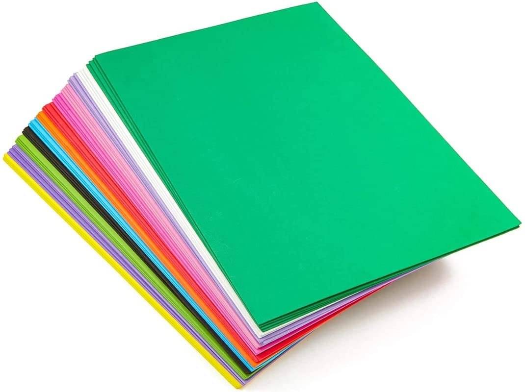     			ECLET 40 pcs Color A4 Medium Size Sheets (10 Sheets Each Color) Art and Craft Paper Double Sided Colored set 310