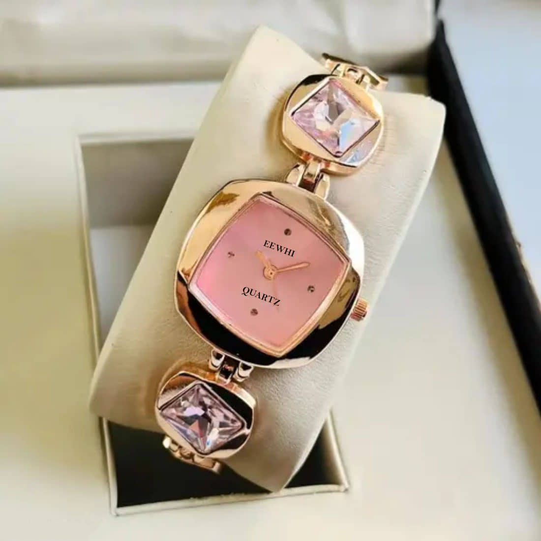 EEWHI Rose Gold Metal Analog Womens Watch
