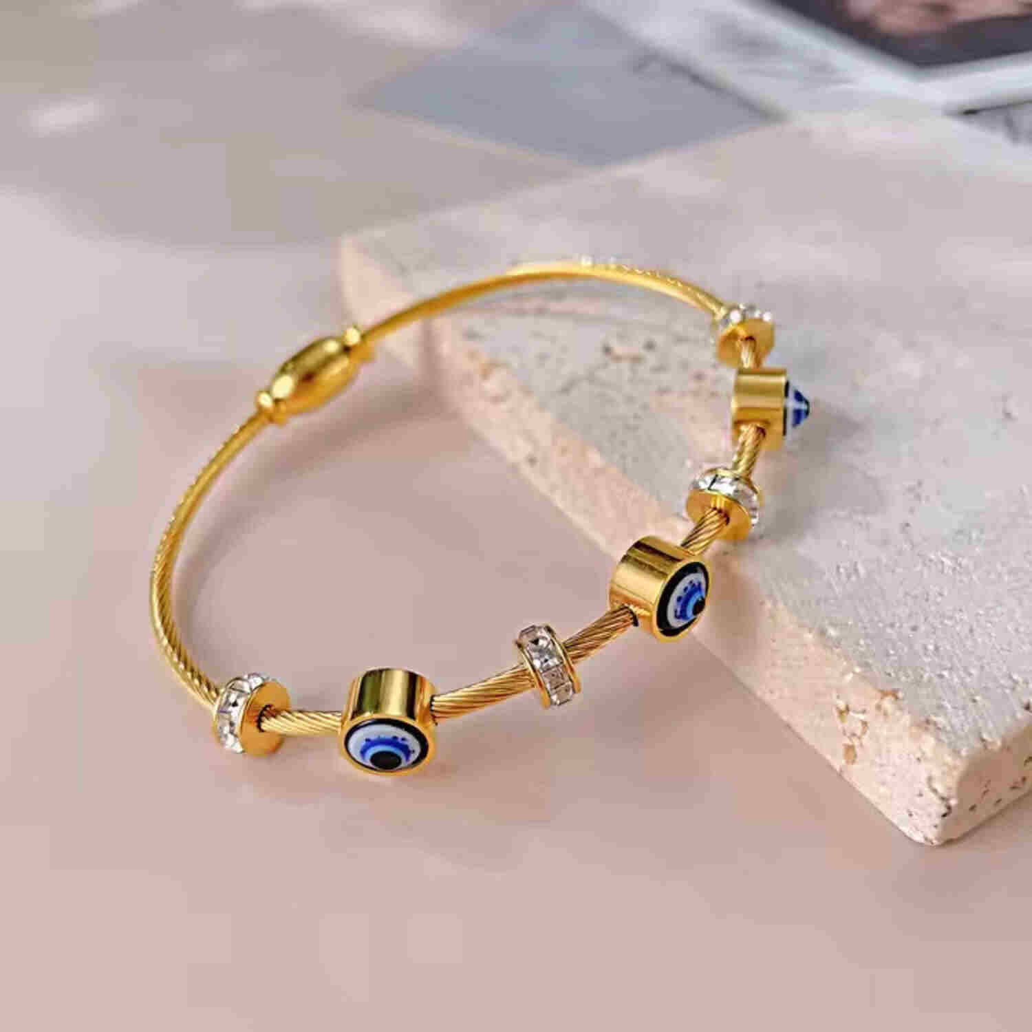     			FASHION FRILL Rose Gold Bracelet ( Pack of 1 )
