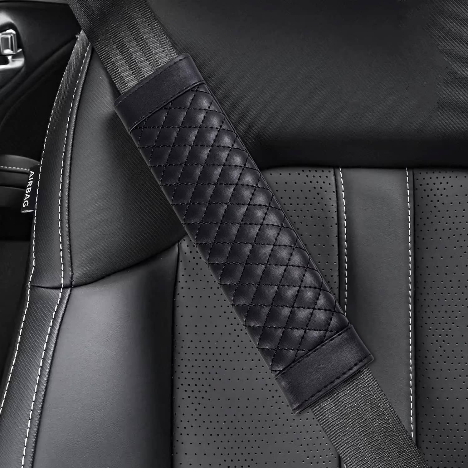 SIAGO Seat Belt Cover Beige Single