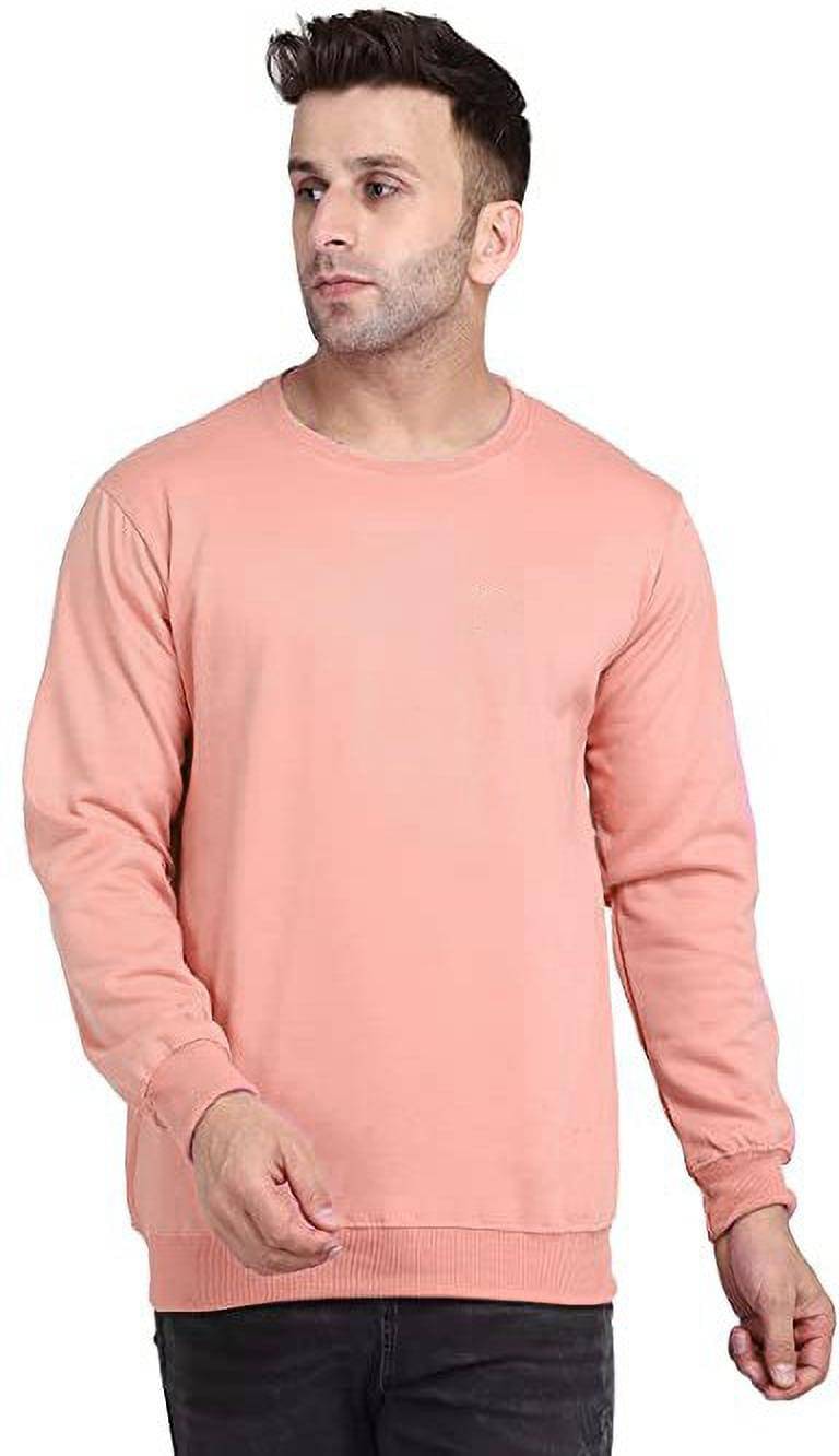 INKKR Cotton Blend Round Neck Men's Sweatshirt - Pink ( Pack of 1 ) INKKR Cotton Blend Round Neck Men's Sweatshirt - Pink ( Pack of 1 )
