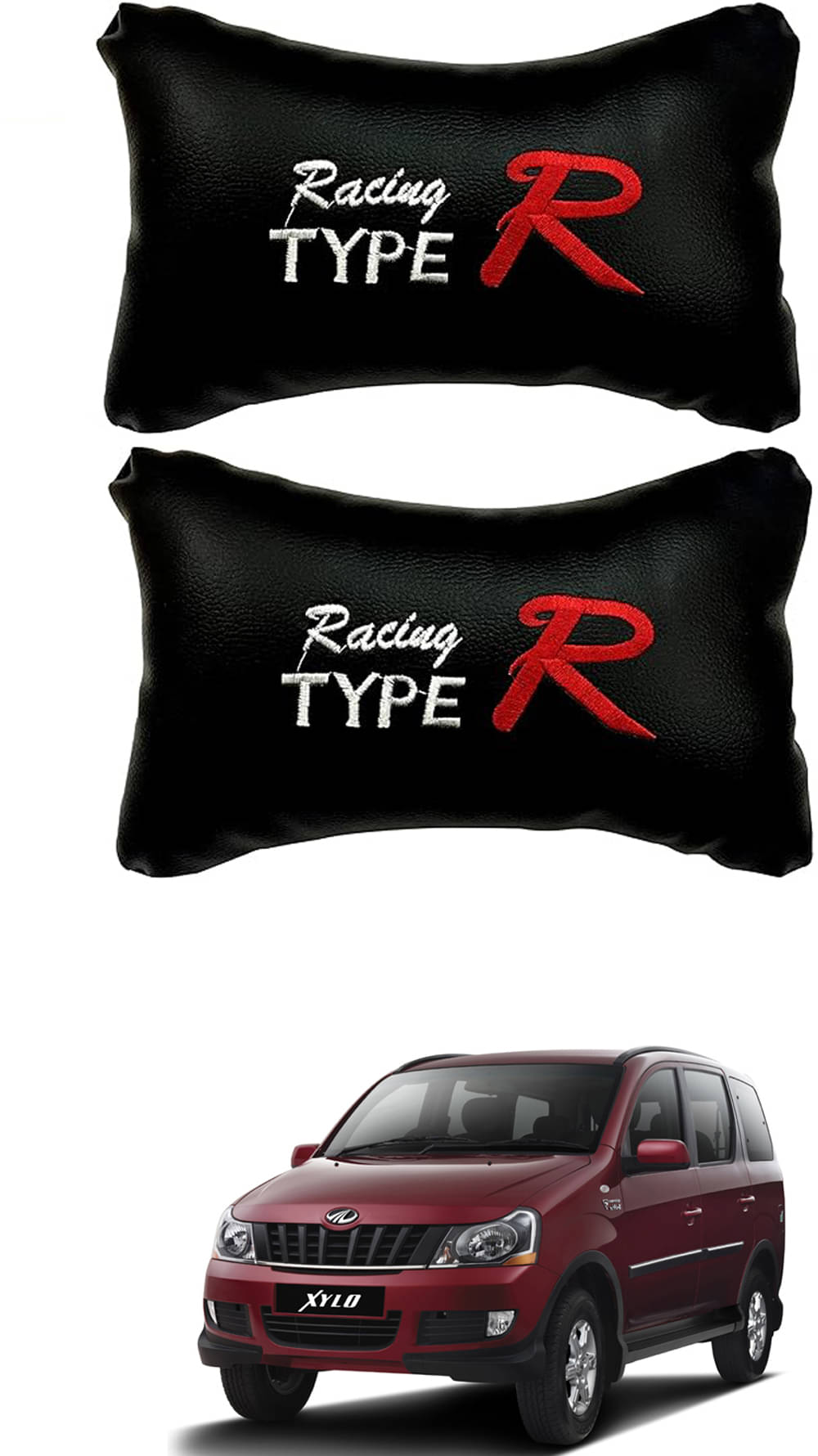     			JVG Neck Cushions Set of 2 Black