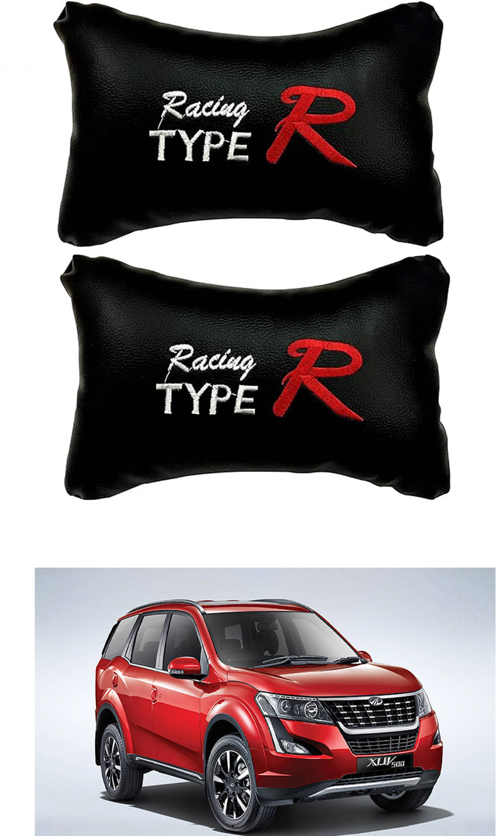     			JVG Neck Cushions Set of 2 Black