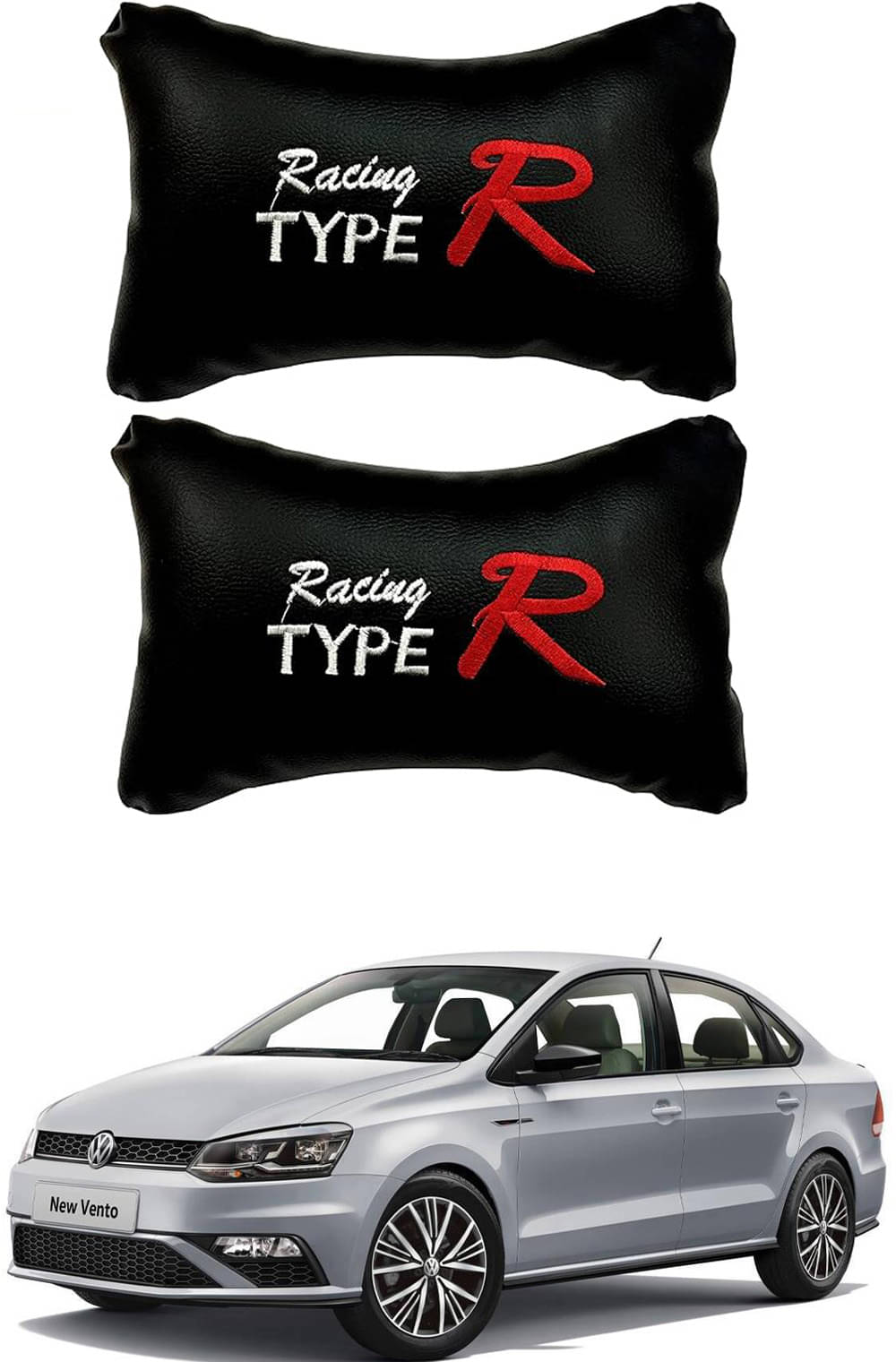 JVG Neck Cushions Set of 2 Black JVG Neck Cushions Set of 2 Black