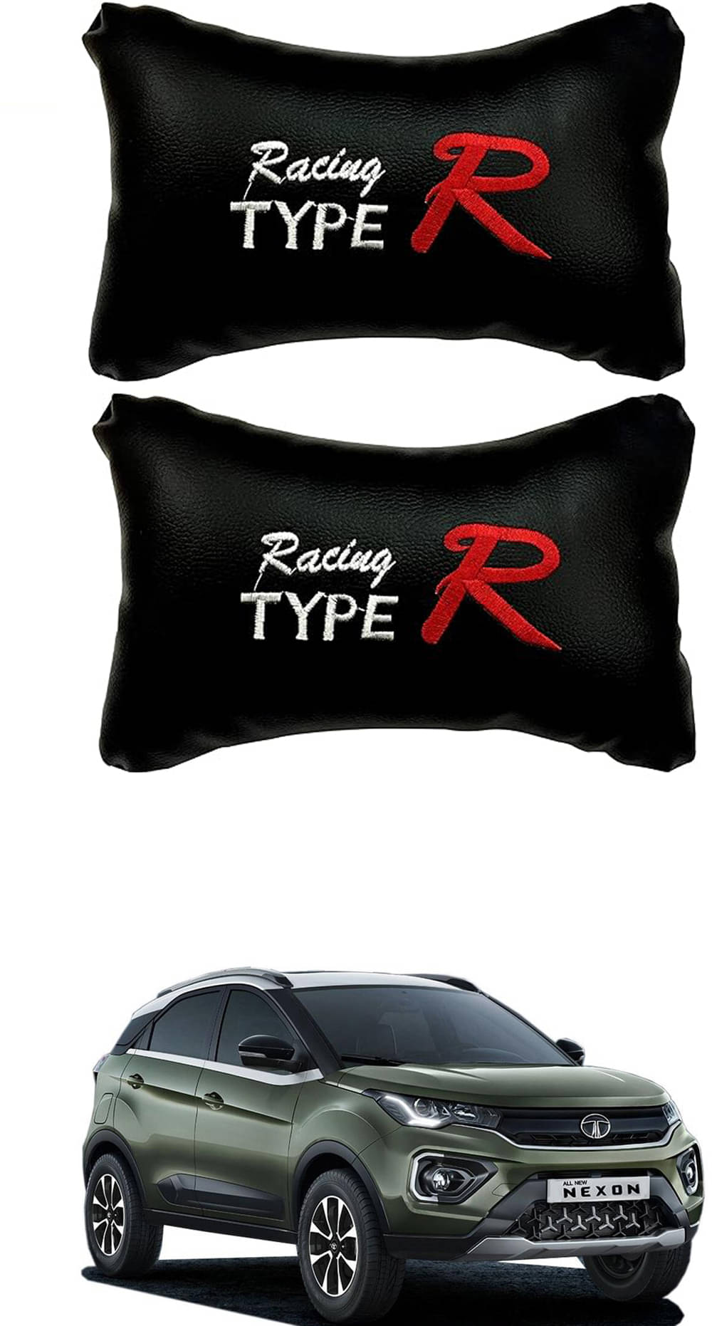 JVG Neck Cushions Set of 2 Black JVG Neck Cushions Set of 2 Black