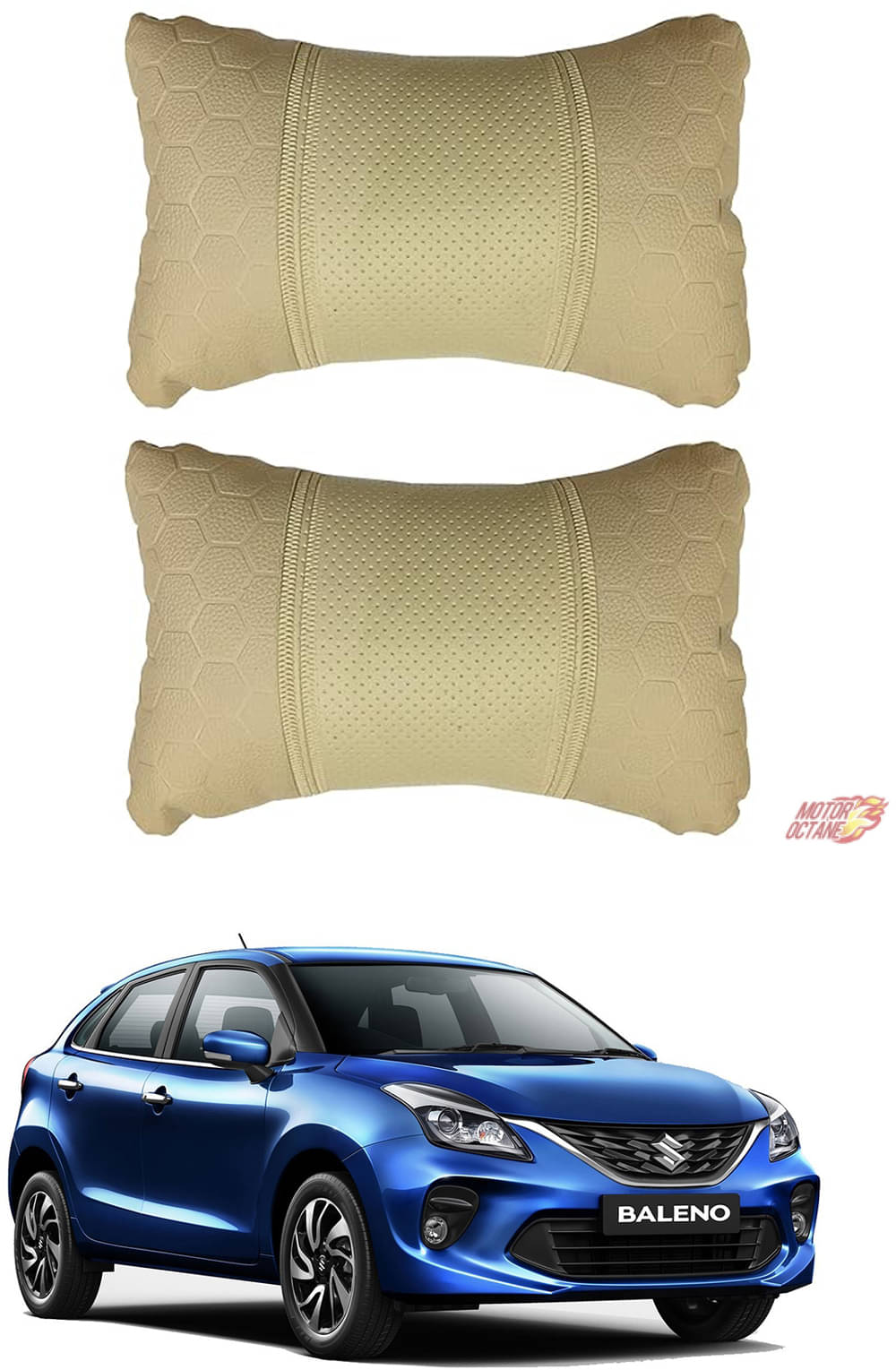     			JVG Neck Cushions Set of 2 Beige