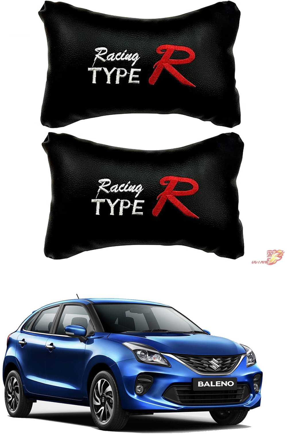 JVG Neck Cushions Set of 2 Black JVG Neck Cushions Set of 2 Black