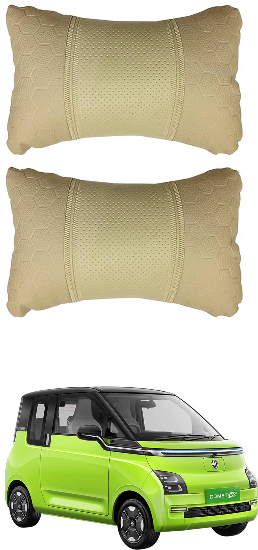     			JVG Neck Cushions Set of 2 Beige