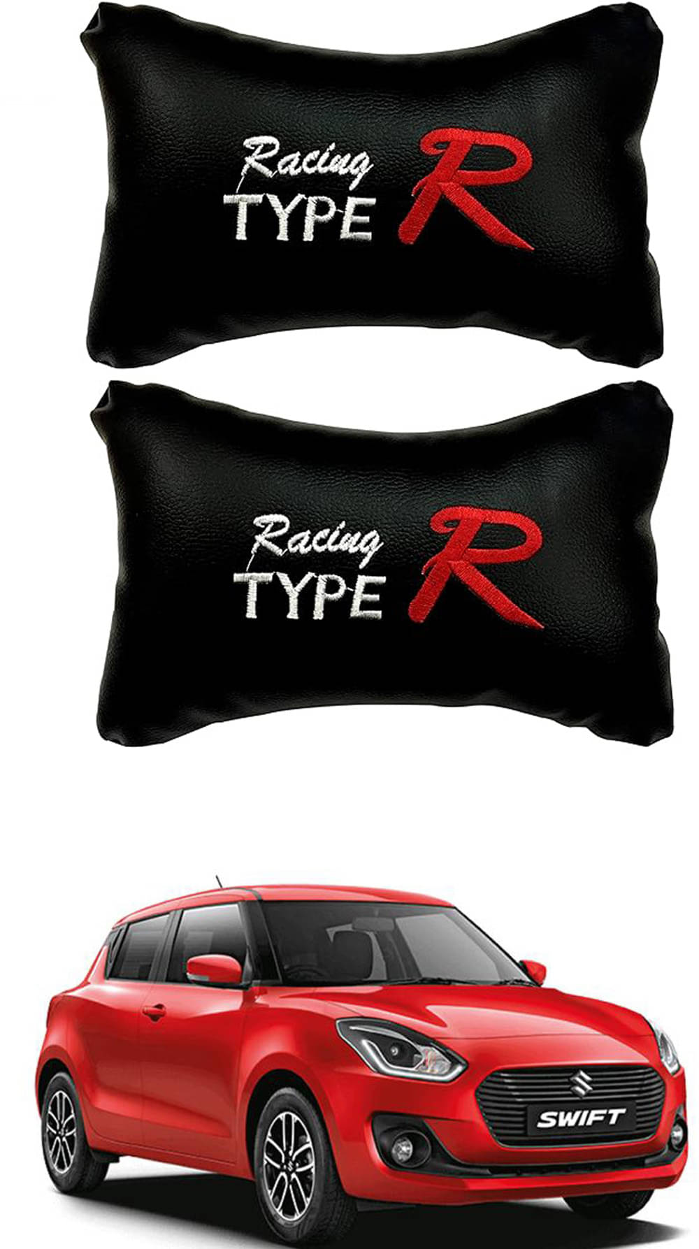     			JVG Neck Cushions Set of 2 Black