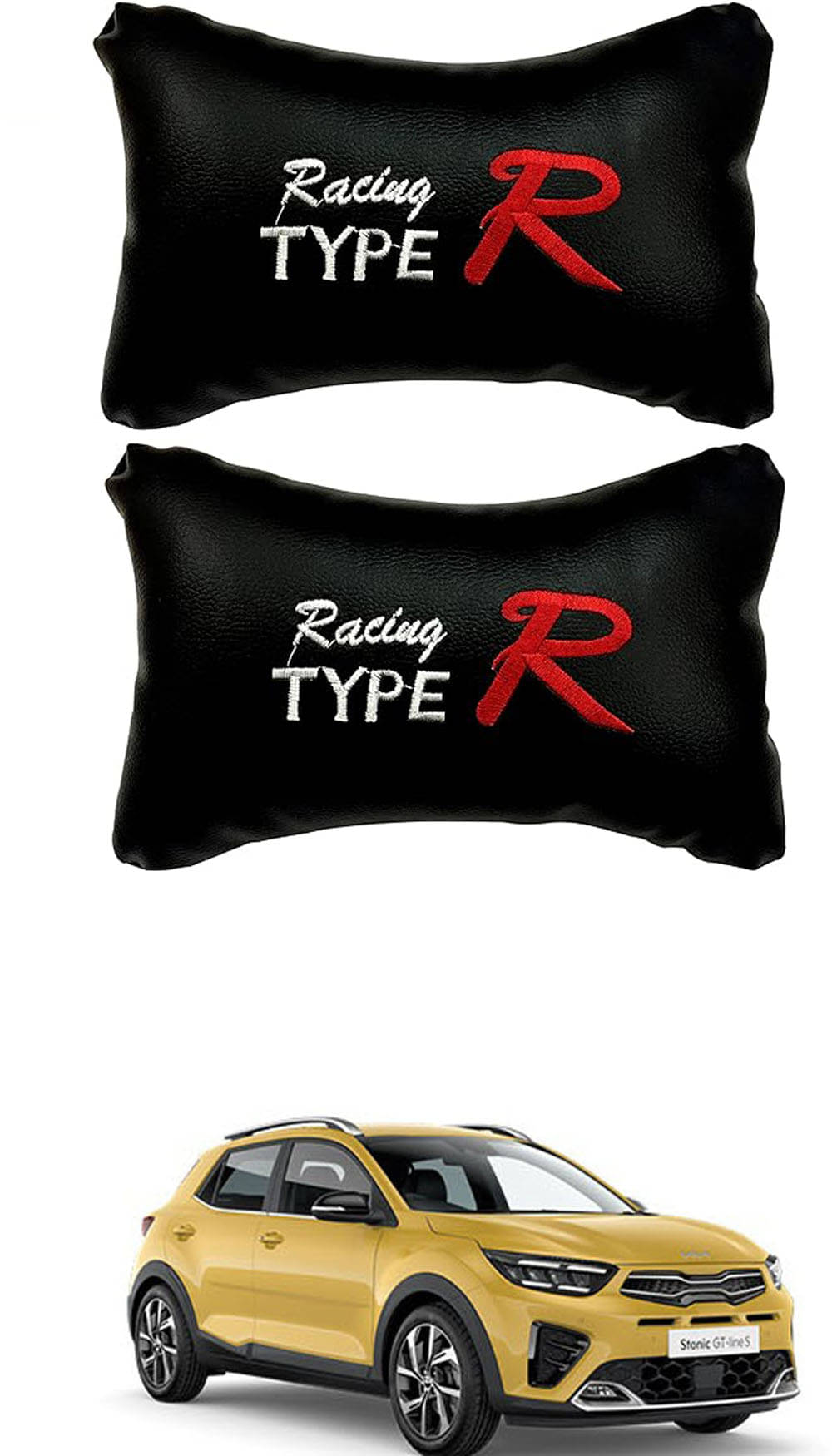 JVG Neck Cushions Set of 2 Black JVG Neck Cushions Set of 2 Black