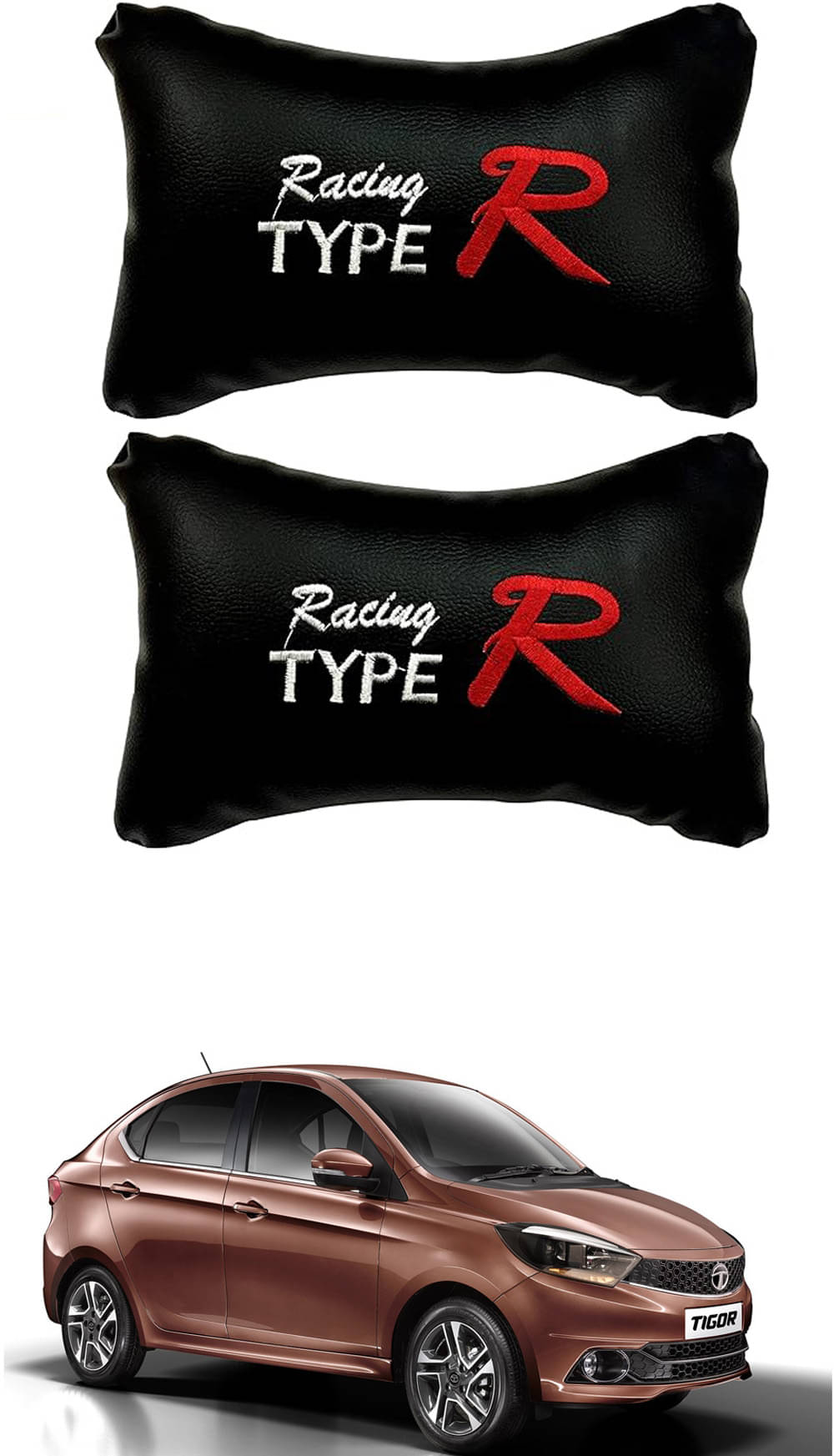     			JVG Neck Cushions Set of 2 Black