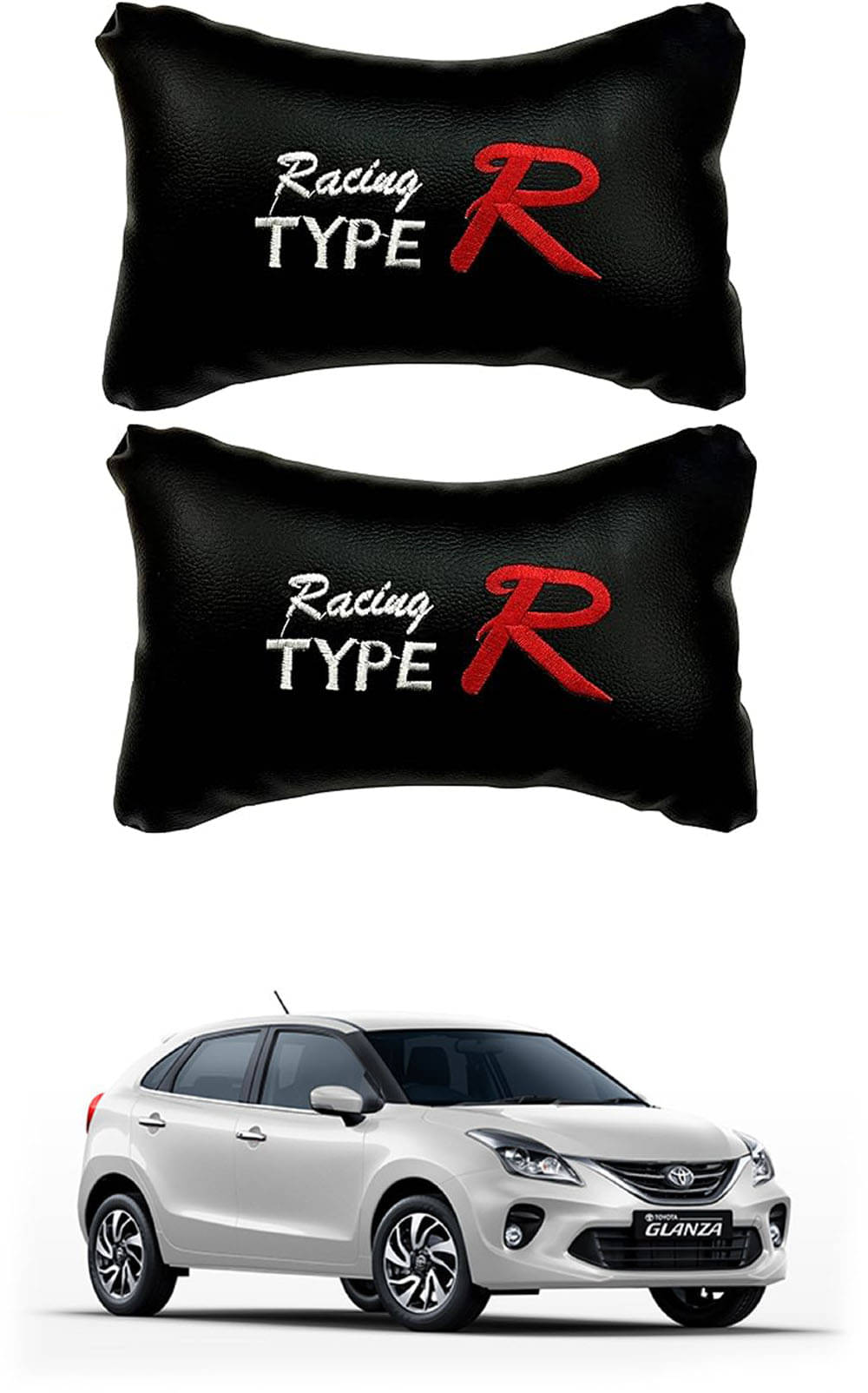     			JVG Neck Cushions Set of 2 Black