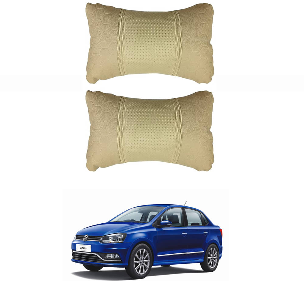    			JVG Neck Cushions Set of 2 Beige