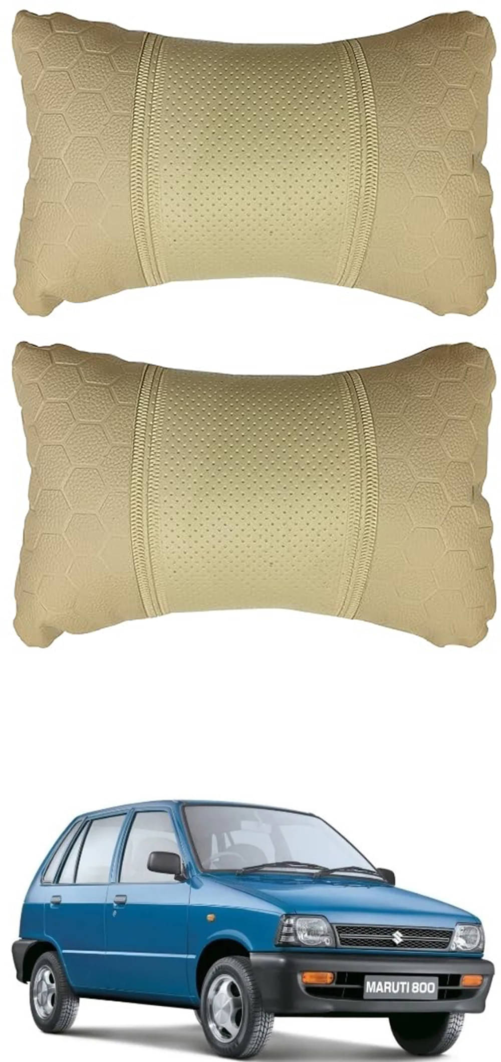     			JVG Neck Cushions Set of 2 Beige