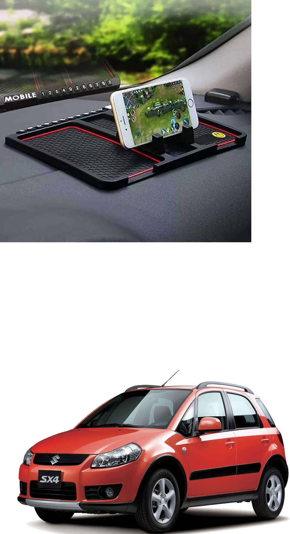     			JVG PVC Anti Skid Mat For Car ( Pack of 1 )