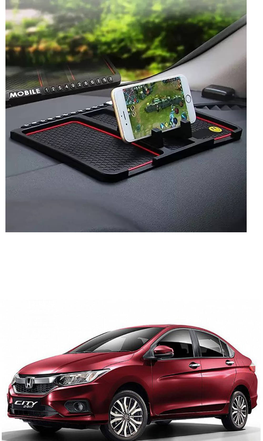 JVG PVC Anti Skid Mat For Car ( Pack of 1 ) JVG PVC Anti Skid Mat For Car ( Pack of 1 )