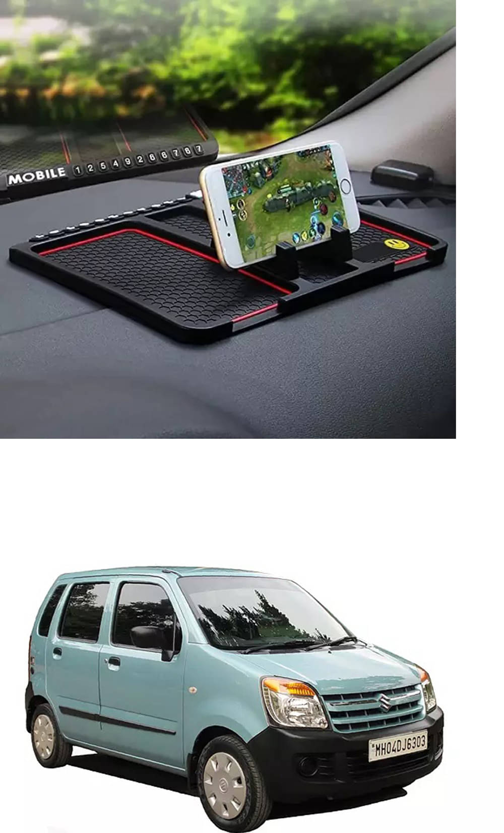 JVG PVC Anti Skid Mat For Car ( Pack of 1 ) JVG PVC Anti Skid Mat For Car ( Pack of 1 )