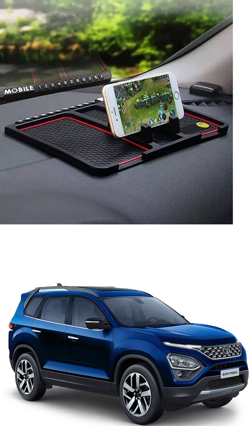 JVG PVC Anti Skid Mat For Car ( Pack of 1 ) JVG PVC Anti Skid Mat For Car ( Pack of 1 )