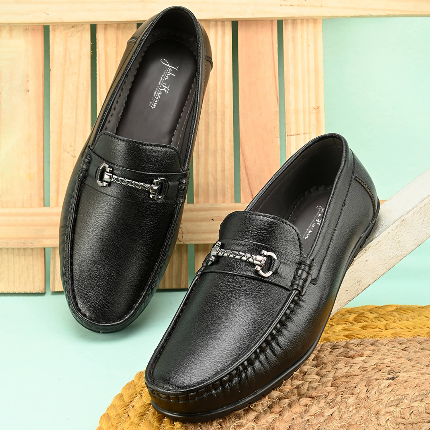 John Karsun Black Men's Formal - Formal Shoes | Buy online on ZillyBuy