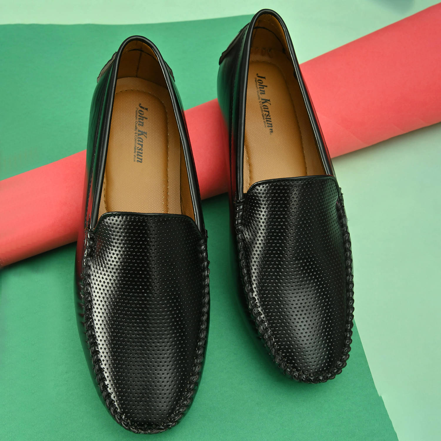     			John Karsun Black Men's Driving