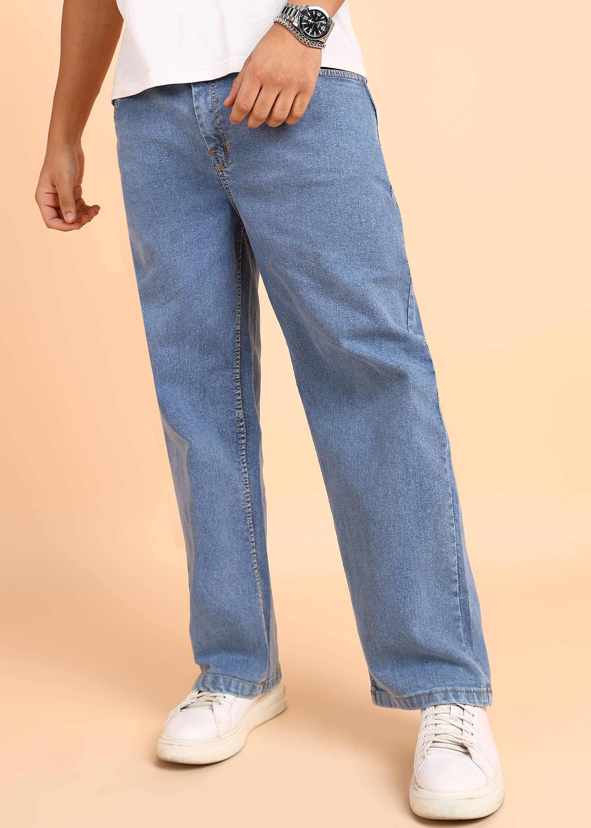 Montrez Straight Basic Men's Jeans - Blue ( Pack of 1 ) - Jeans | Buy online on ZillyBuy