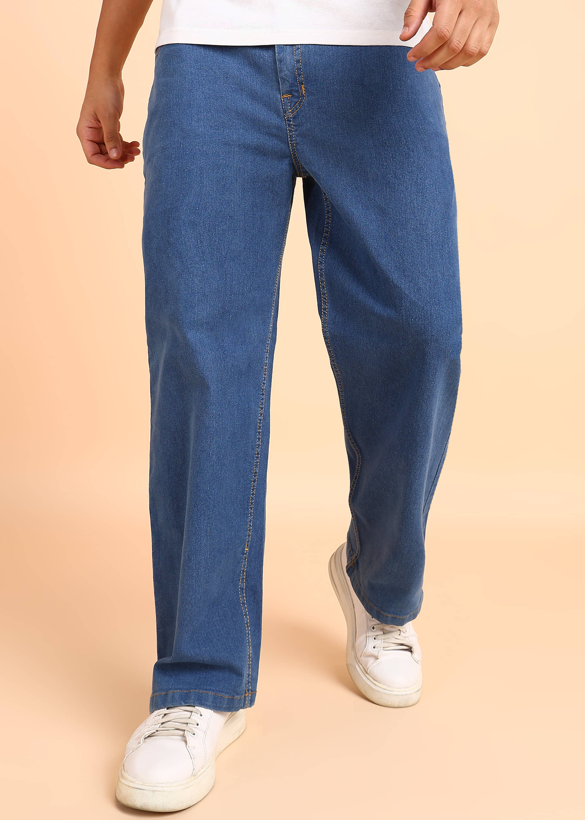 Montrez Straight Basic Men's Jeans - Blue ( Pack of 1 ) - Jeans | Buy online on ZillyBuy