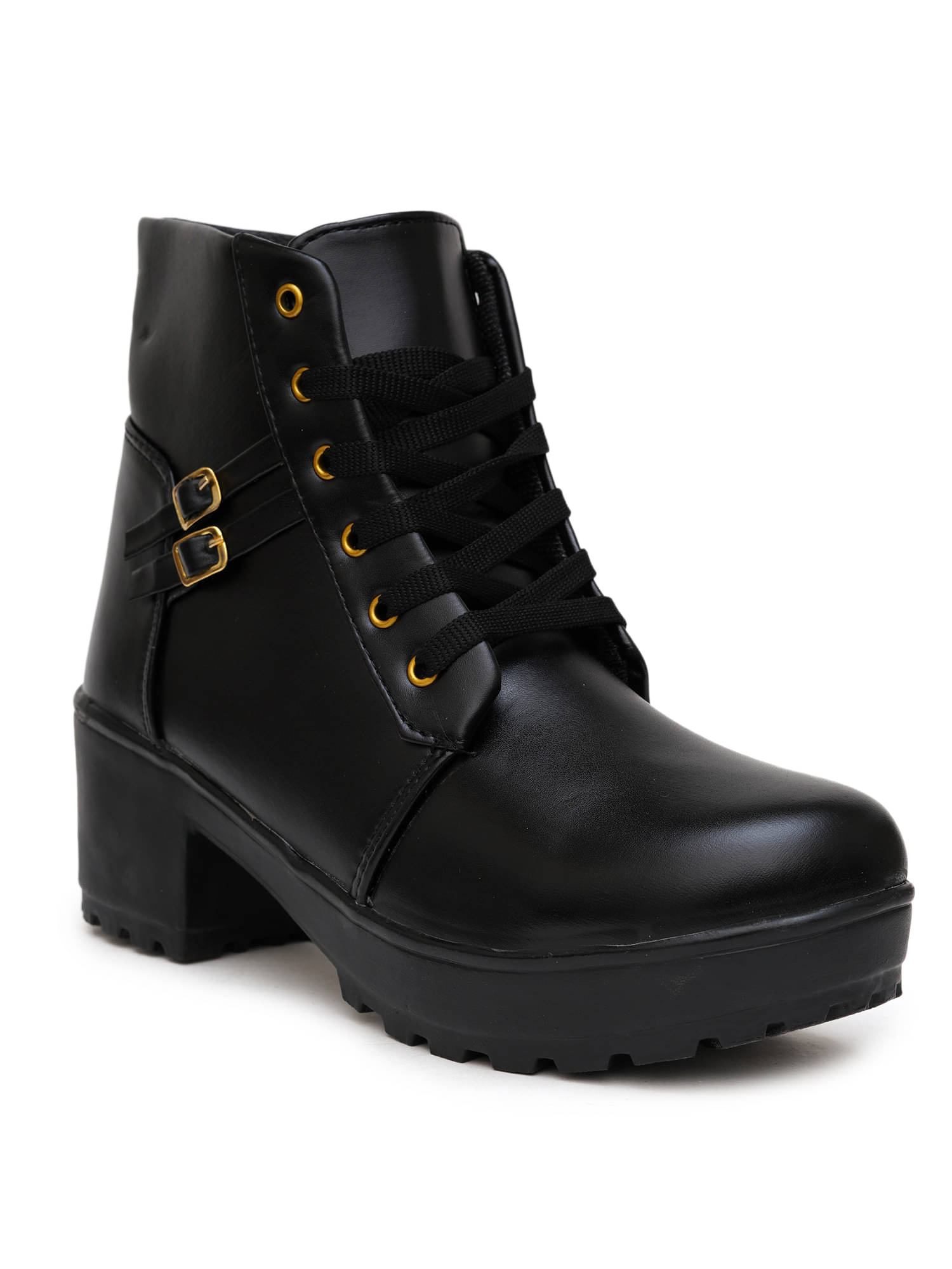 PLANET WALK Black Women's Ankle Length Boots PLANET WALK Black Women's Ankle Length Boots