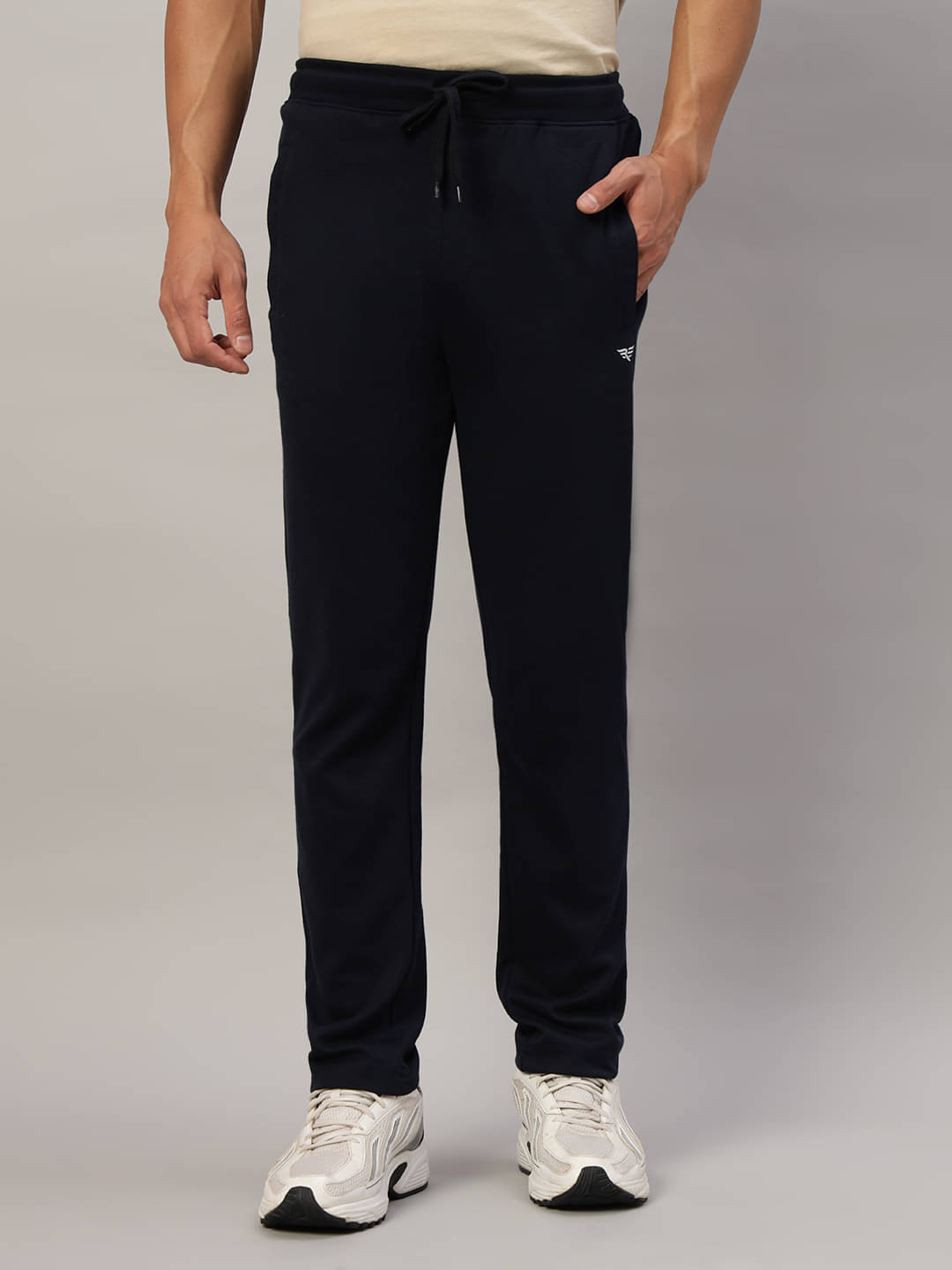     			Riss Navy Cotton Blend Men's Joggers ( Pack of 1 )
