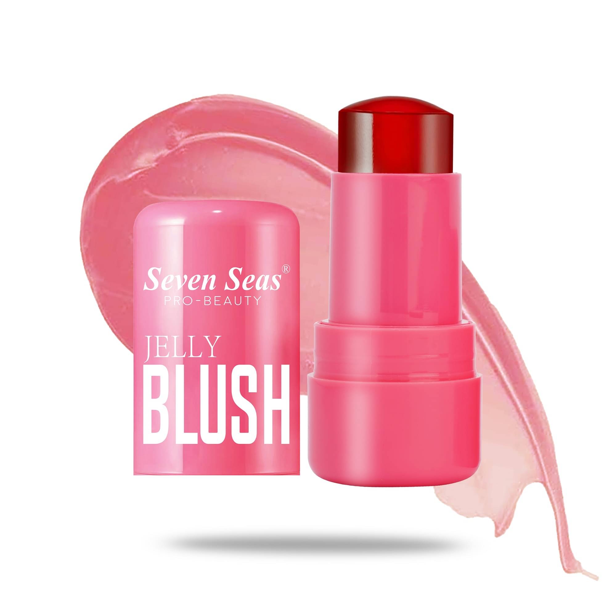     			Seven Seas Jelly Blush Tint Jelly Texture | Long Lasting | Mess Free Stick (Splash Berry, 5g )