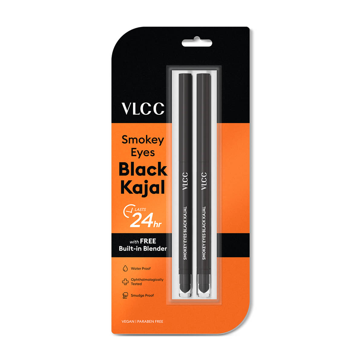 VLCC Smokey Eyes Kajal - Black ( Pack of 2 ) - 0.35g - Makeup - Eyes | Buy online on ZillyBuy