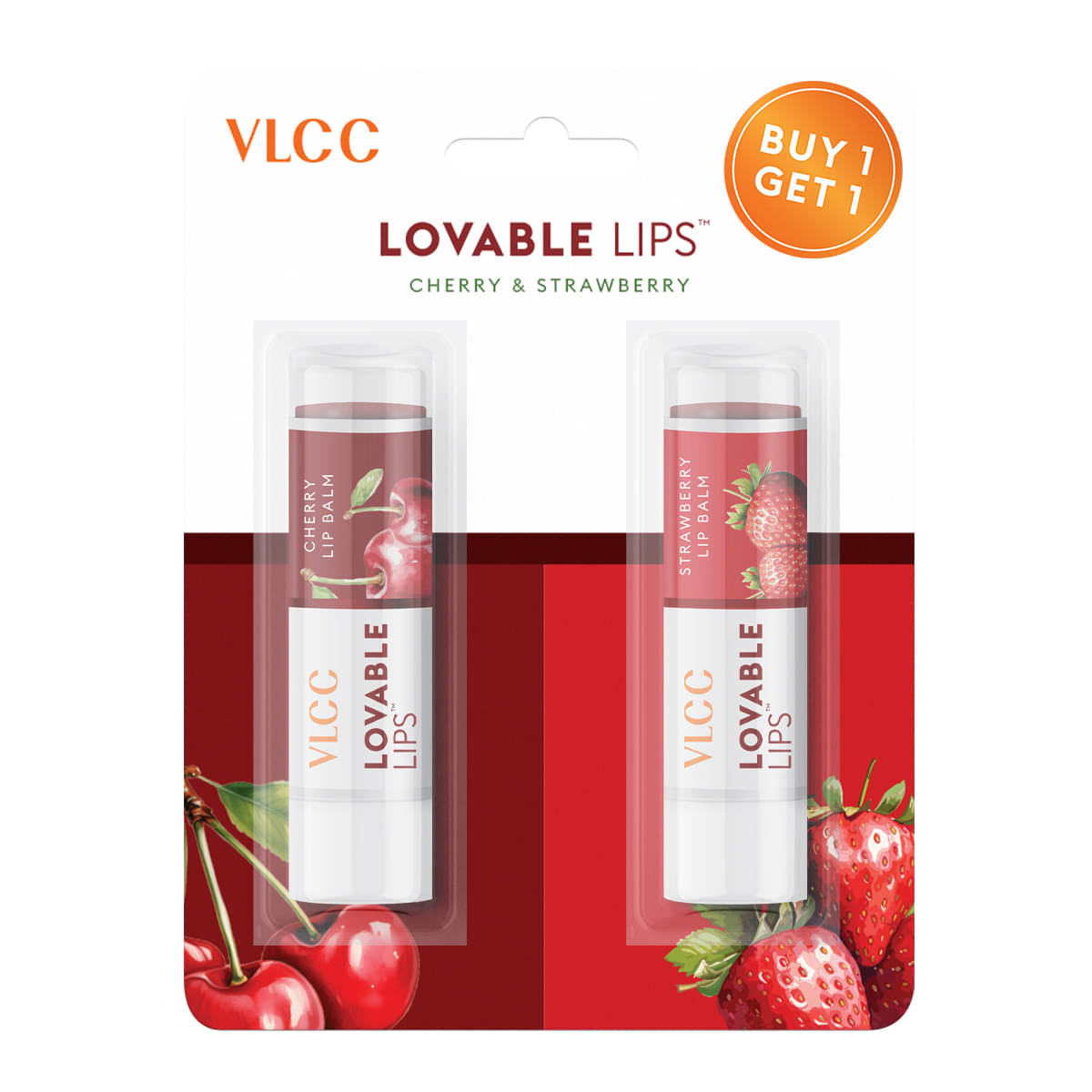     			VLCC Roll on Bullet - Strawberry & Cherry Lip Balm - 4.5 g - B1G1