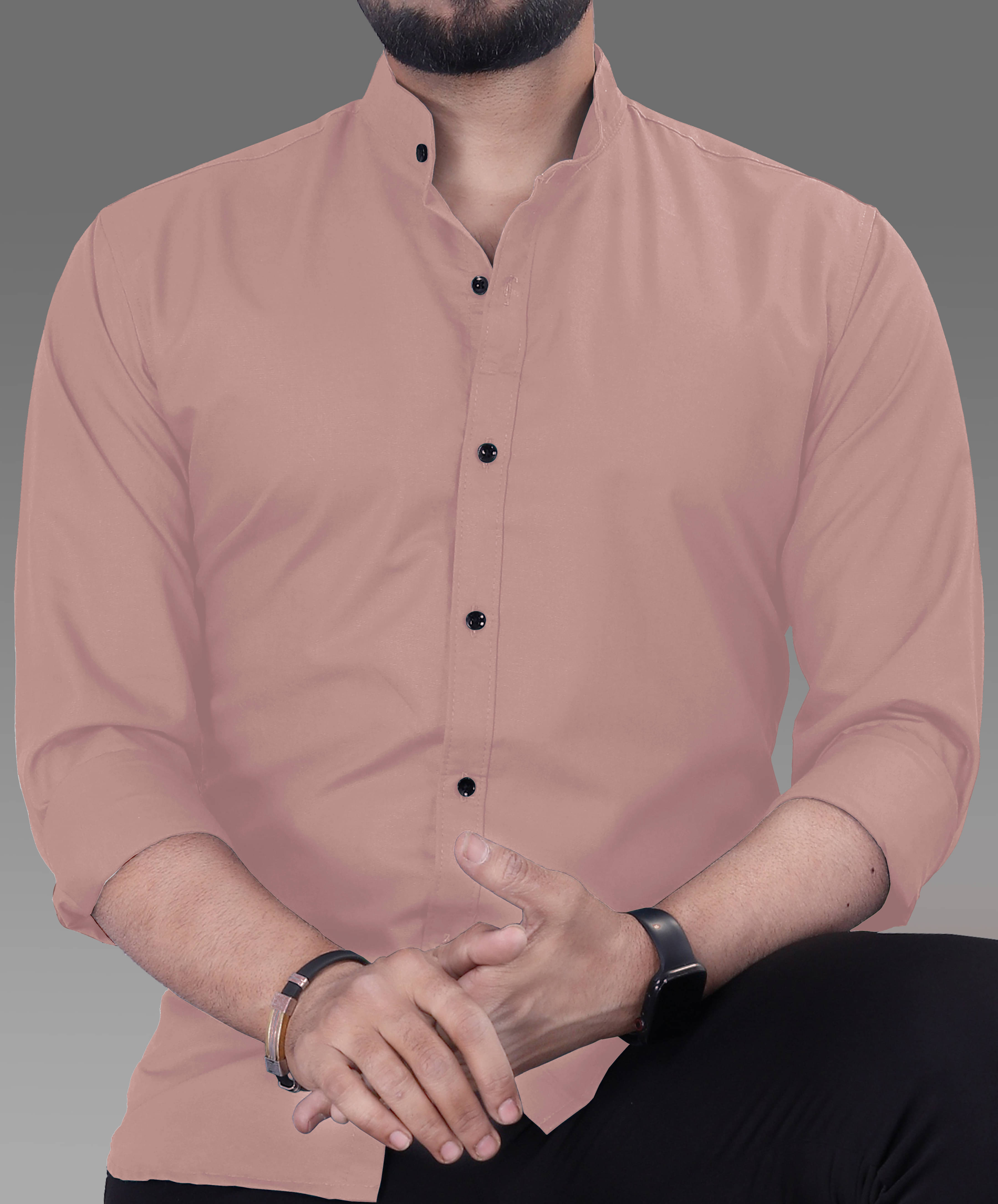 varutex Cotton Blend Regular Fit Solids Full Sleeves Men's Casual Shirt - Peach ( Pack of 1 ) varutex Cotton Blend Regular Fit Solids Full Sleeves Men's Casual Shirt - Peach ( Pack of 1 )