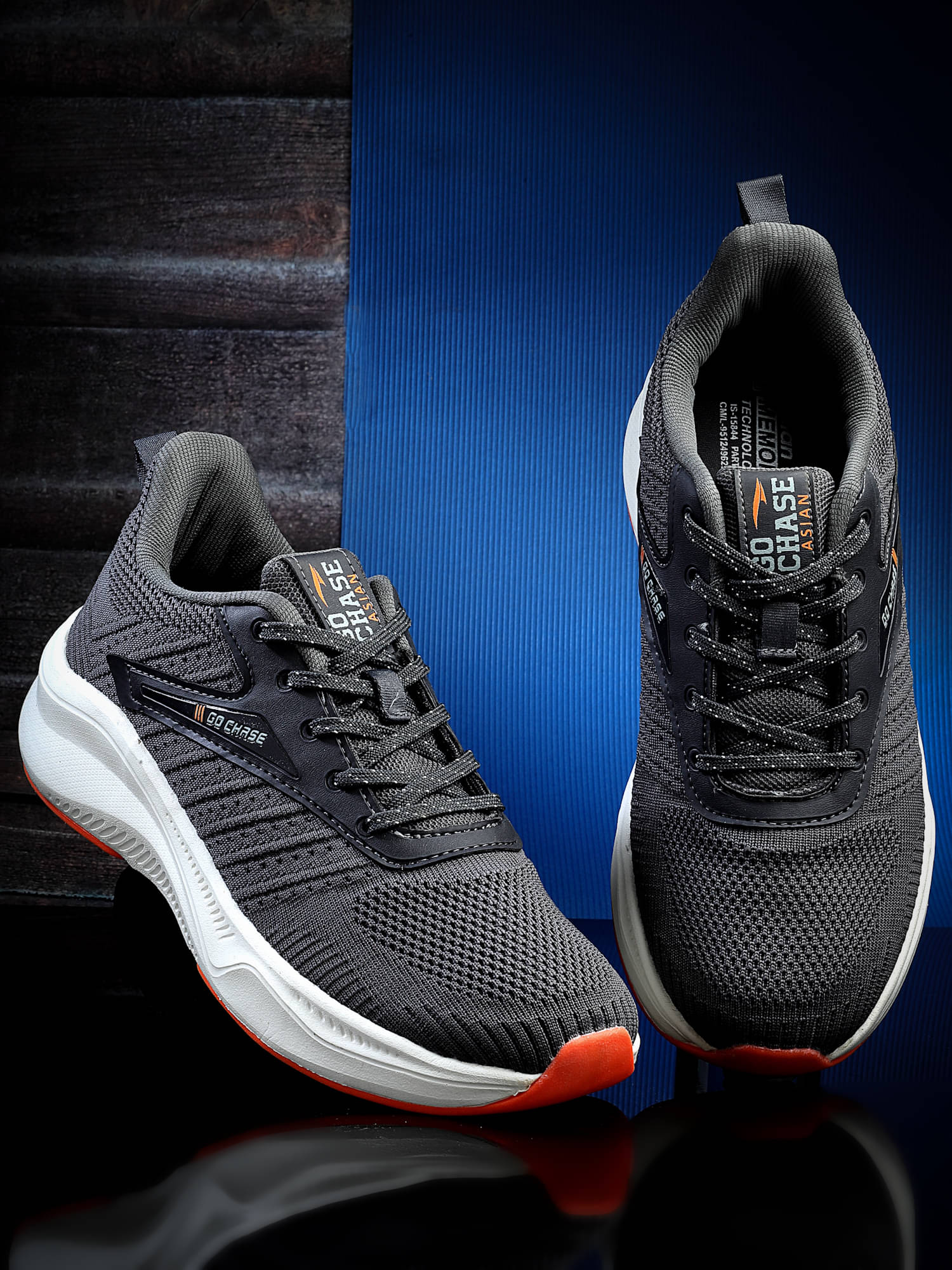 ASIAN RAFTAAR-13 Dark Grey Men's Sports Running Shoes     			ASIAN RAFTAAR-13 Dark Grey Men's Sports Running Shoes
