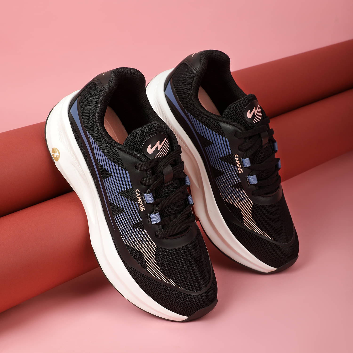     			Campus - Black Women's Running Shoes
