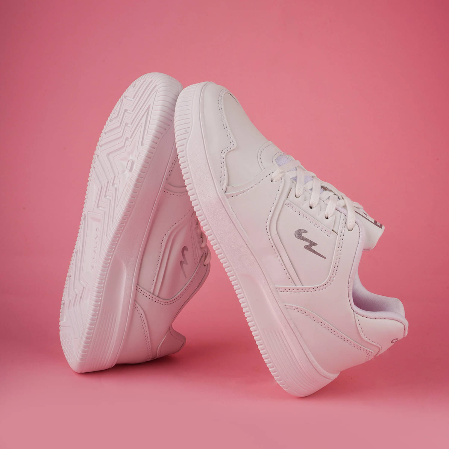     			Campus White Women's Sneakers