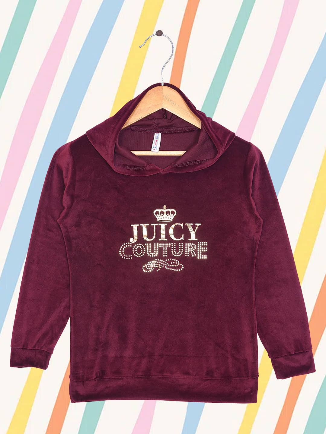 RELANE Girls Fleece Sweatshirt ( Maroon )