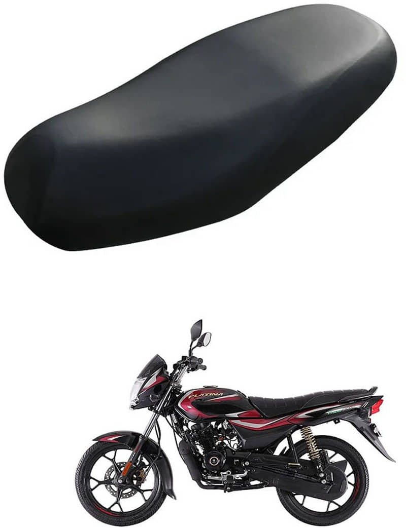 RONISH Bike/Scooty Seat Cover Black For Bajaj Platina 110 H-Gear