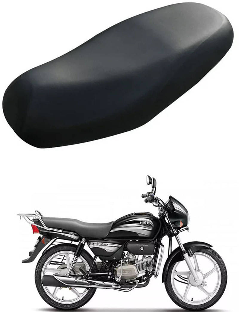 RONISH Bike/Scooty Seat Cover Black For Hero Splendor Plus RONISH Bike/Scooty Seat Cover Black For Hero Splendor Plus