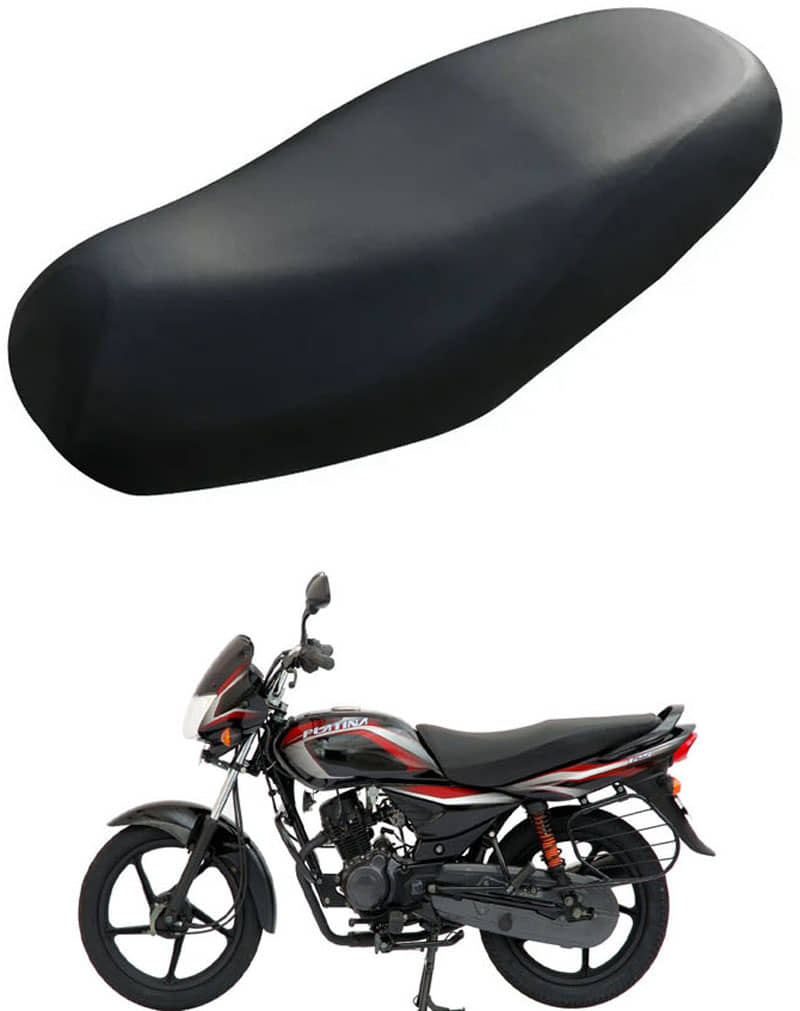 RONISH Bike/Scooty Seat Cover Black For Bajaj Platina 100 DTS-i