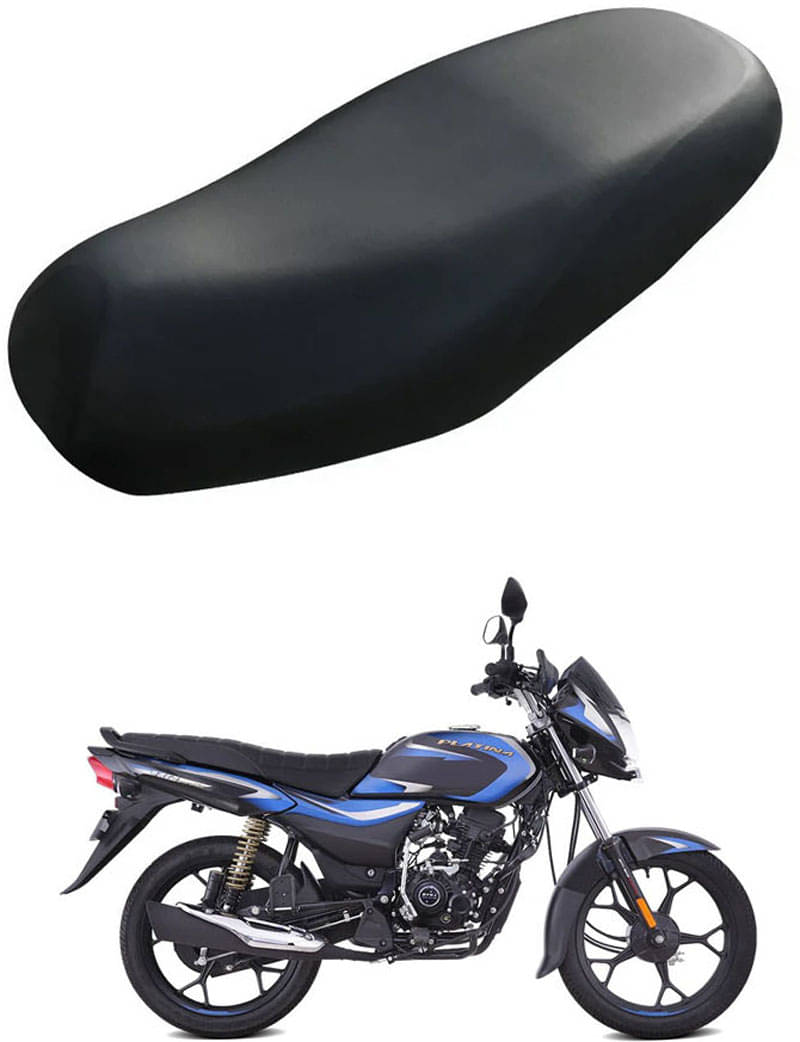     			RONISH Bike/Scooty Seat Cover Black For Bajaj Platina 110
