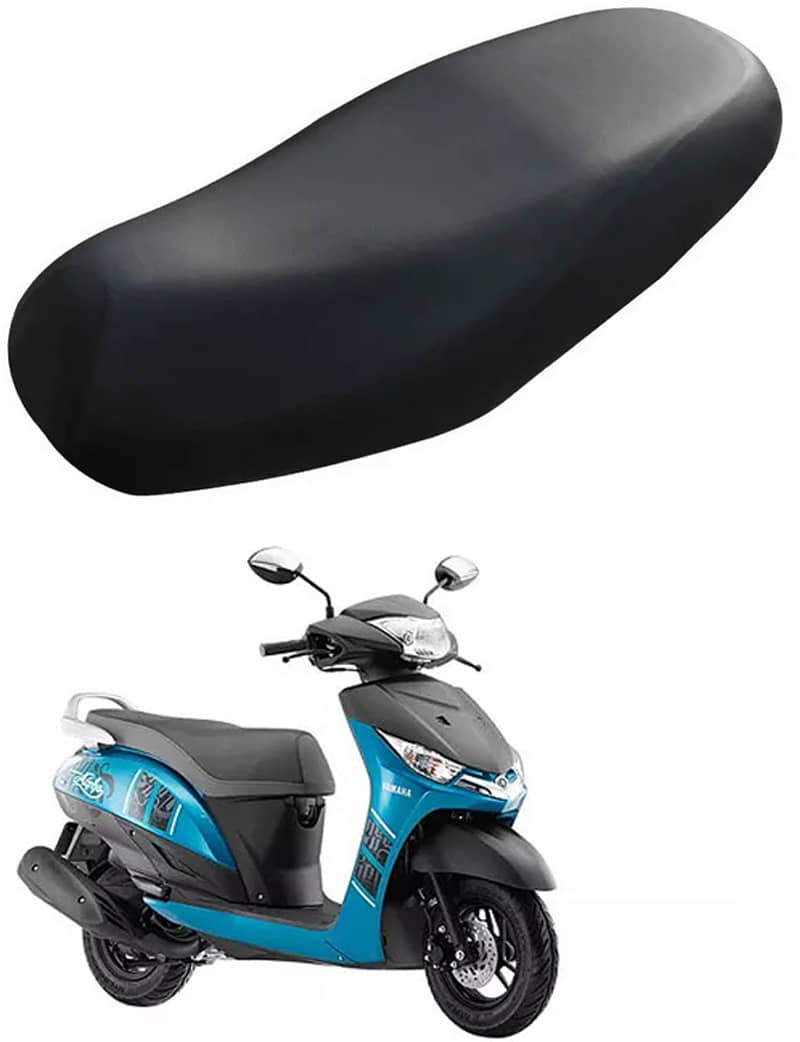 RONISH Bike/Scooty Seat Cover Black For Yamaha Alpha