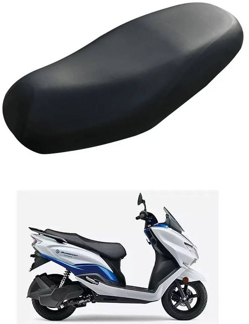RONISH Bike/Scooty Seat Cover Black For Suzuki Burgman Electric RONISH Bike/Scooty Seat Cover Black For Suzuki Burgman Electric